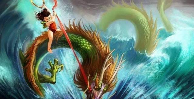 东海龙王见哪吒自己出来认错,便道:"你若身死,陈塘关三年内风调雨顺.