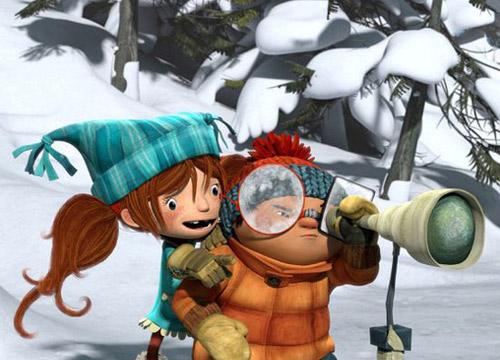 海城市图书馆暑期图书乐小剧场播放第六场电影《冰雪大作战》