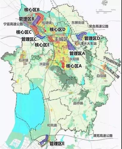 溧水规划分布图