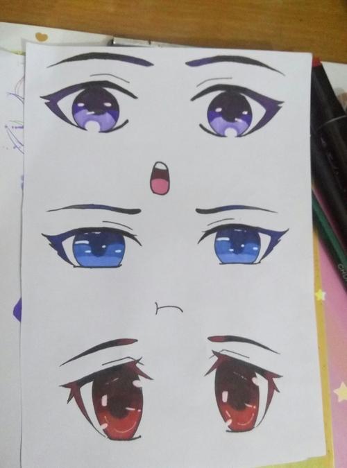 马克笔手绘眼睛