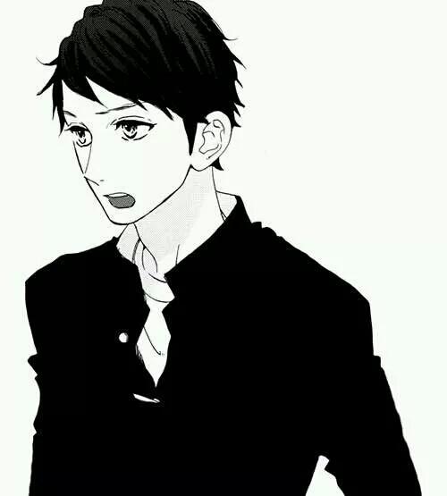 狮子尾五月#黑白图像#动漫男头