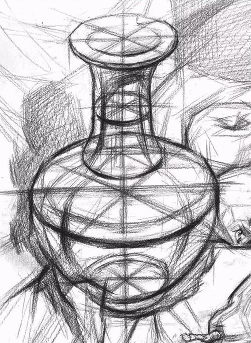 素描罐子怎么画才能画出质感和滑滑的亮面?
