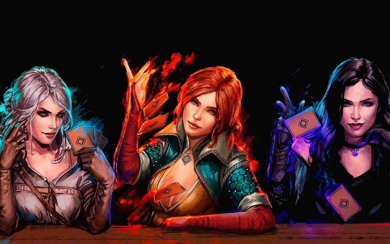 魔术,quint,gwent:巫师纸牌游戏,jennifer,cris,卡片,triss,巫师