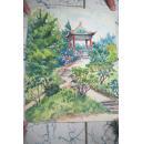 武汉建工学院李玉堂教授建筑画 【中国凉亭】 风景写生