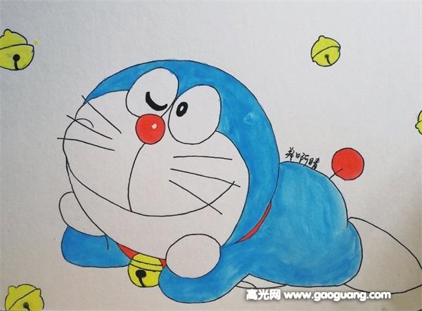 哆啦a梦水彩画法,哆啦a梦水彩画法教程