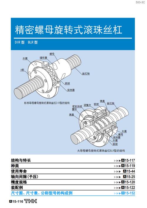 精密螺母旋转式滚珠丝杠-thk丝杠.pdf