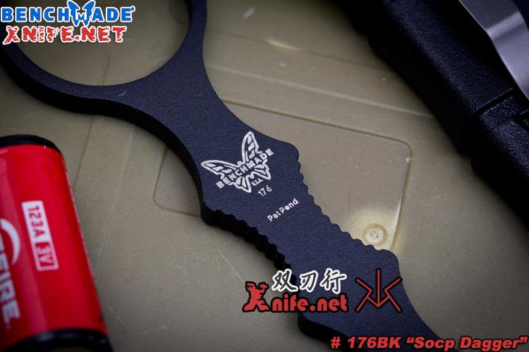benchmade蝴蝶176bk "socp dagger"2018年新款改款手刺 440c不锈钢