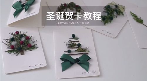 动手做一张圣诞贺卡,去年的圣诞节,你是怎么过的呀? 不言花艺