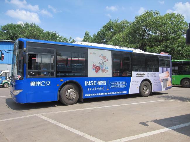 江西省赣州市5路brt3a级公交车车身户外广告