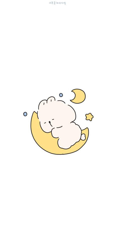 壁纸‖白色背景可爱小图案
