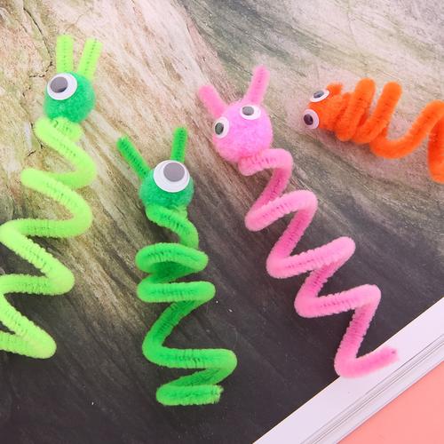 彩色毛绒铁丝扭扭幼儿园手工手工制制作材料diy其他