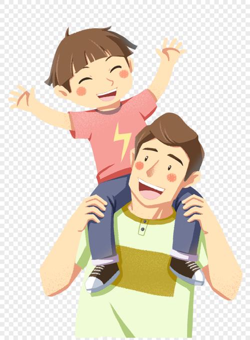 骑父亲头上的孩子