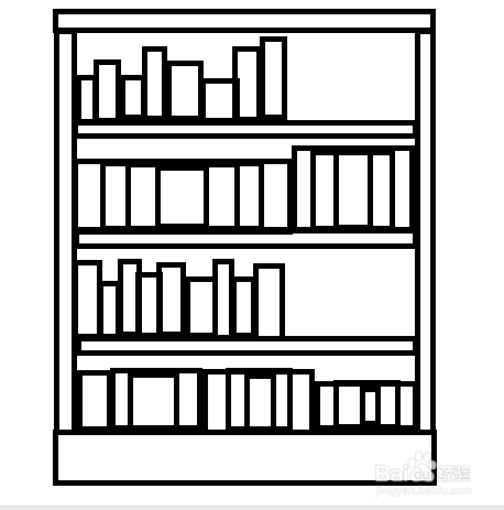 简笔画教程之书架画法