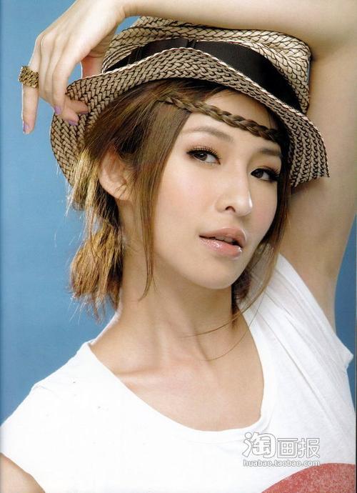 2011流行什么颜色发型萧亚轩百变盘发女王