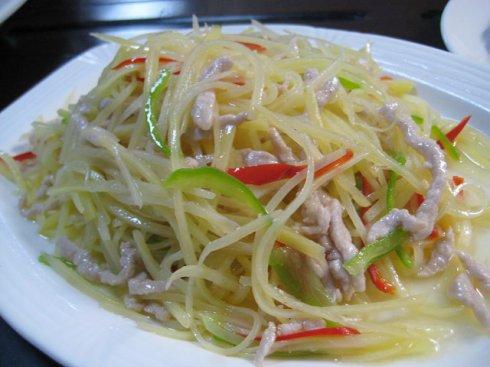 可口诱人土豆肉丝
