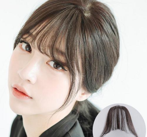 迷你鬓角小刘海 韩式空气感假刘海薄刘海哑光丝 假发片批发