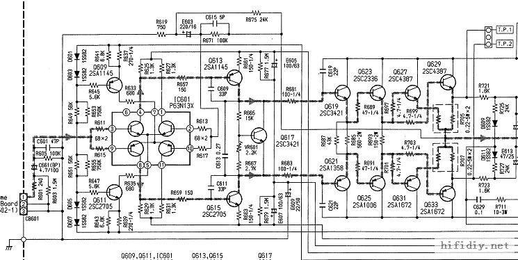 据说是金嗓子的功放线路图型号不明