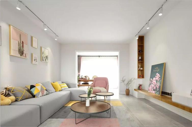 【宜昌交换空间装饰】120㎡马卡龙色系北欧风,这个清新浪漫的家有治愈