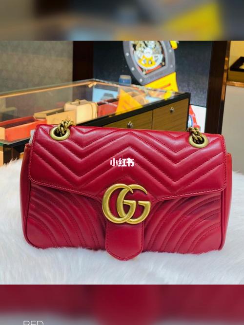 gucci古驰 马蒙 marmont系列 红色链条单肩斜挎包_古驰怎么样_斜挎包