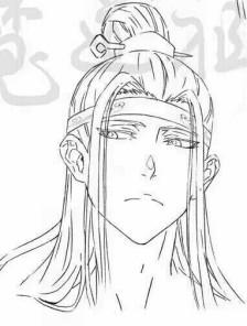 蓝忘机漫画版简笔画