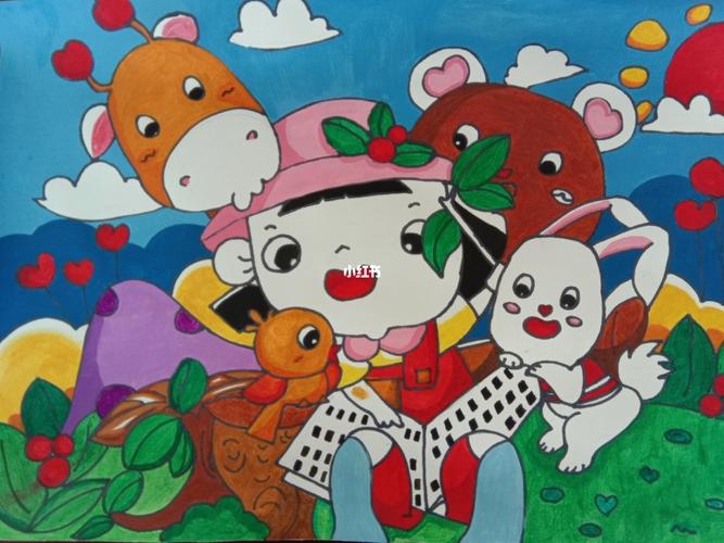 动物主题画_绘画_临摹_画画_文化_绘画