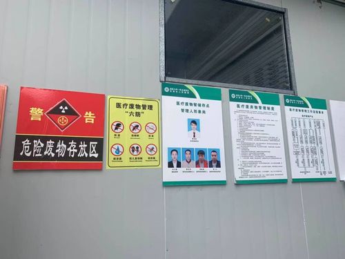 龙港市人民医院医疗废物暂存间标识