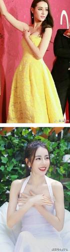 穿低胸礼服爱捂胸口.迪丽热巴惨被批评:做作扭捏!