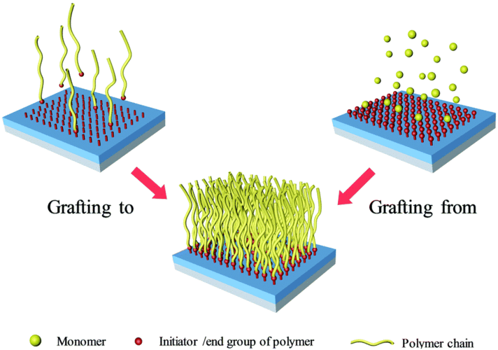 surface-grafting polymers: from chemistry to organic electronics