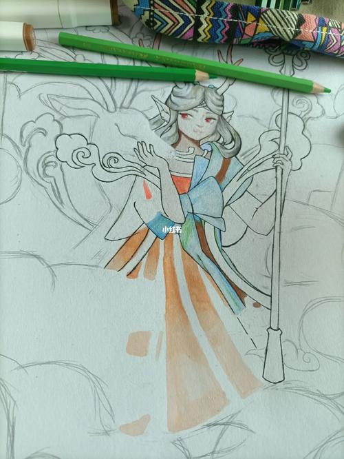 瑶 遇见神鹿_绘画_画画_潮流_潮流艺术_潮流插画