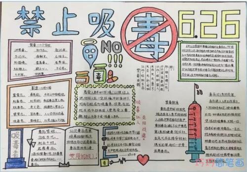 小学生关于禁毒的手抄报 关于禁毒的手抄报