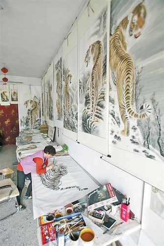 "中国画虎第一村"——商丘王公庄村,如今已经成为商丘文化的一个