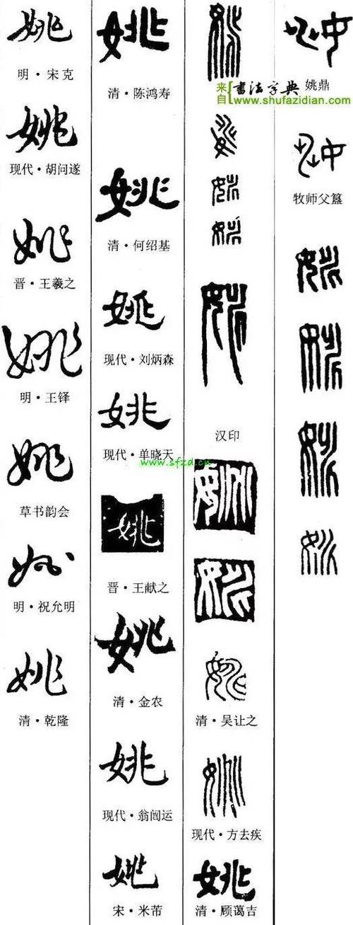 【每日一字】 姚(1424)2018.07.20