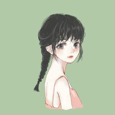 郑爽背影卡通头像