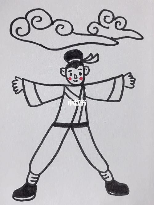 写个天,做个顶天立地的男人_简笔画_汉字简笔画_兴趣爱好_绘画