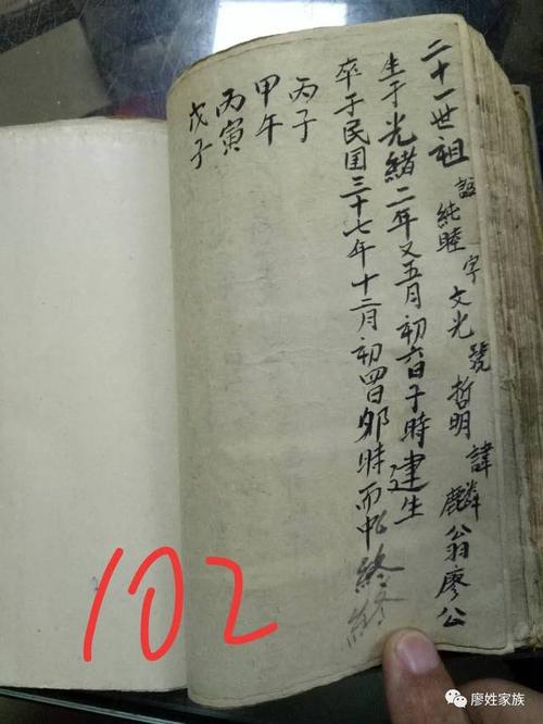 江西吉安廖氏家谱【手抄】