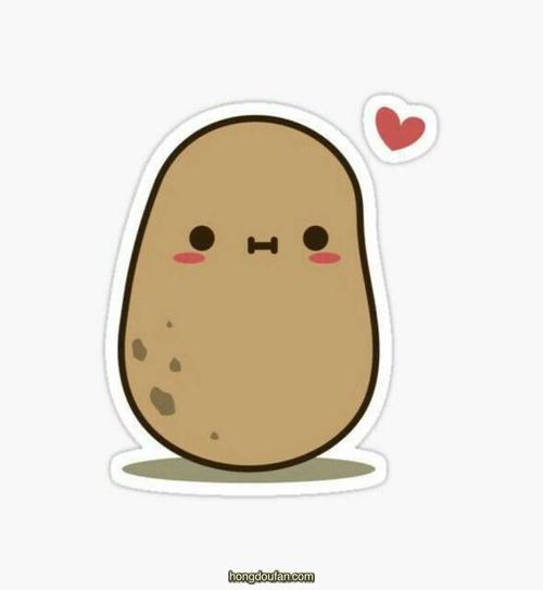一颗鼓着嘴的大土豆要如何画?土豆简笔画大全