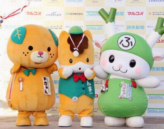 日本各地吉祥物比拼人气 "小群马"获第一(组图)__海南