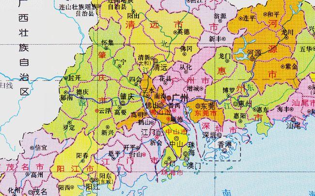 广东省的区划调整21个地级市之一中山市为何不管县区