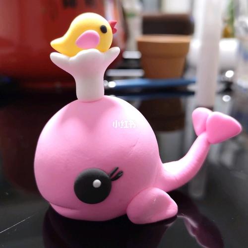 超轻粘土小鲸鱼_粘土_diy手工制作_家居家装_家居用品