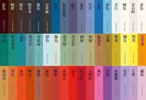 古代对颜色的雅称,美极了