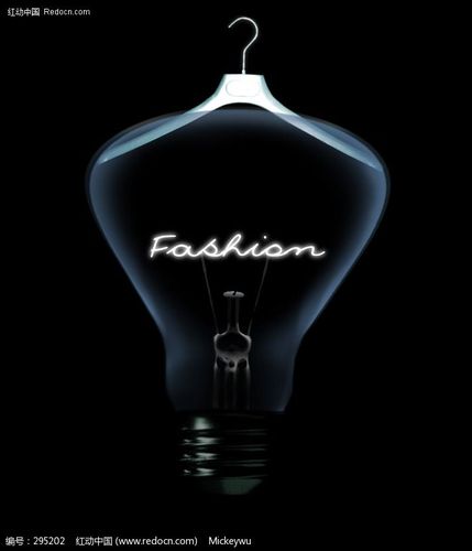 衣架形状的创意灯泡图片