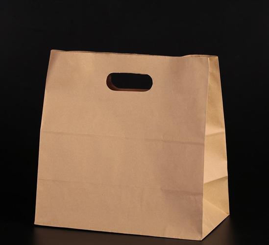 厂家现货牛皮外卖纸袋 方底袋 烘培袋 食品包装袋 可定做批发