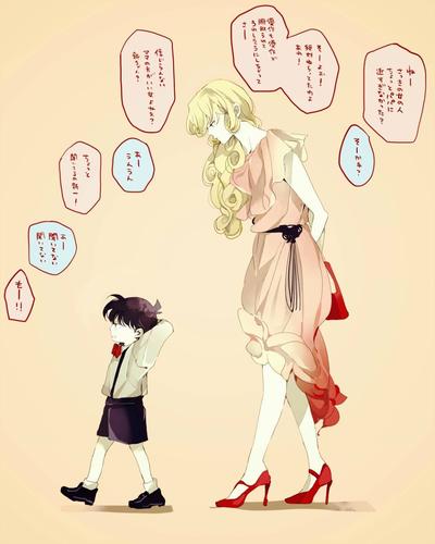 名侦探柯南江户川柯南(工藤新一)贝尔摩德vermouth(苦艾酒)