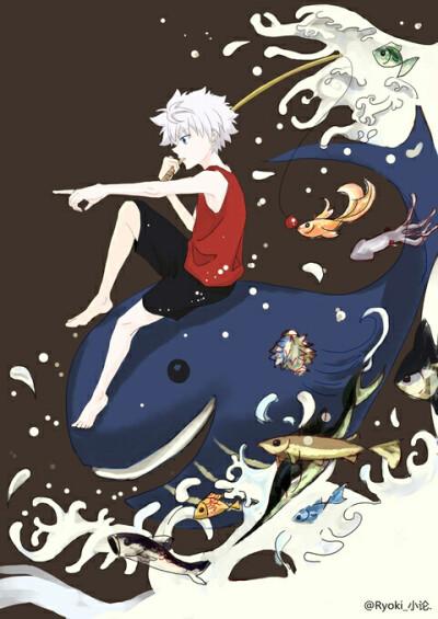 p站【侵删】二次元,插画,美图,素材,手绘,动漫,美少年,全职猎人,奇犽