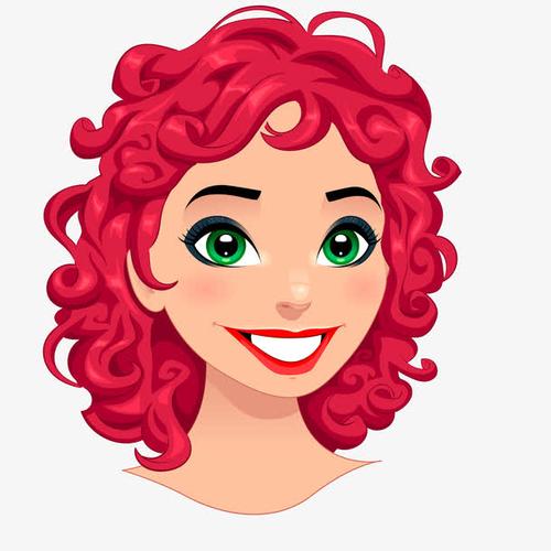 红色头发的女性人物