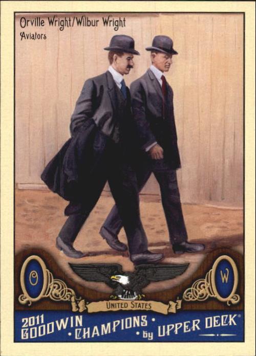 2011 upper deck goodwin champions #169 orville wright/wilbur