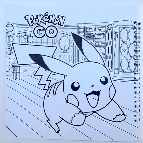 宠物小精灵宝可梦涂色书本皮卡丘填色本自己上色的涂鸦本绘画画本