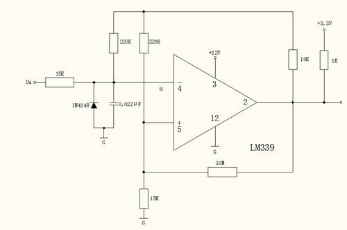 用lm339搭建的电压比较电路,波形问题