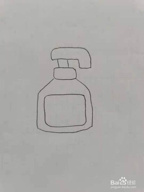 卡通洗手液怎么 画