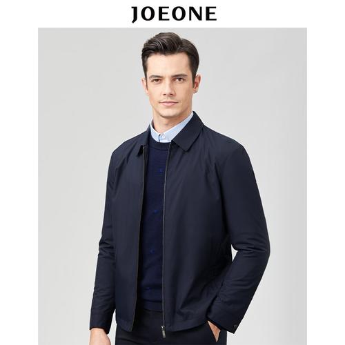 专柜款九牧王男装夹克秋冬新款外套商务休闲青年立领修身版视频